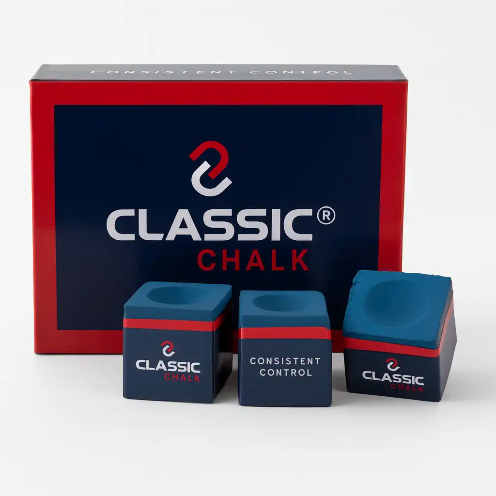 Caixa de 12 Giz de Bilhar Azul Classic