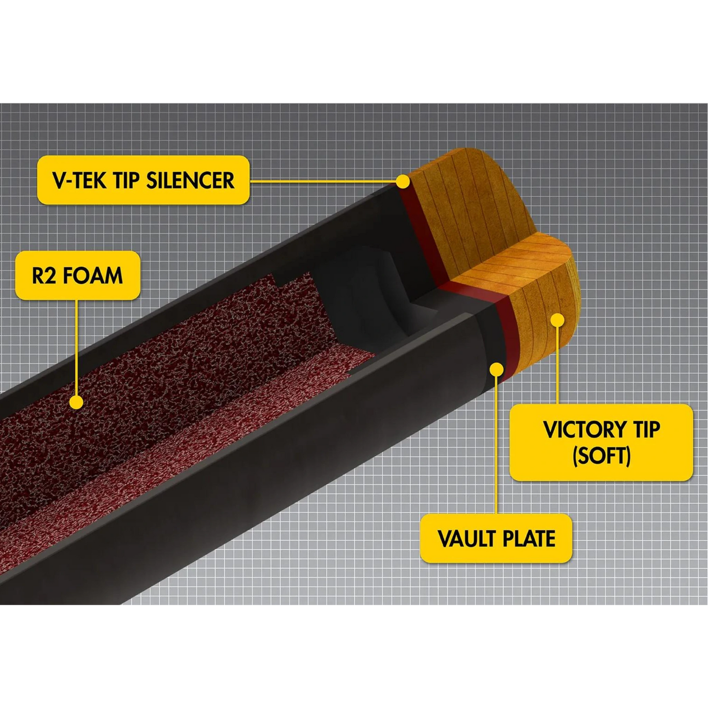 Vara Predator REVO 12.4mm em Carbono para Pool WVP