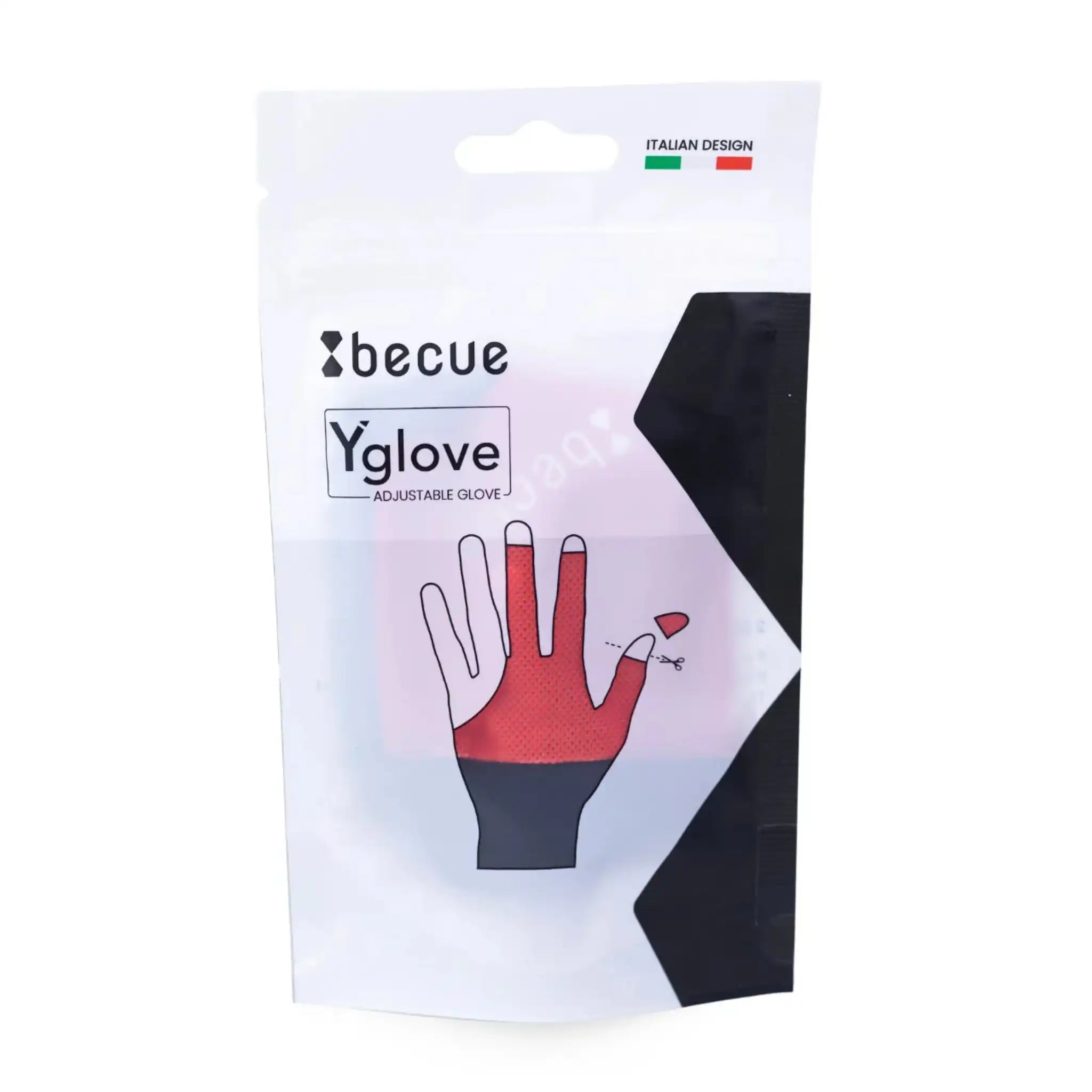 Luva de Bilhar Becue Y Glove Vermelha