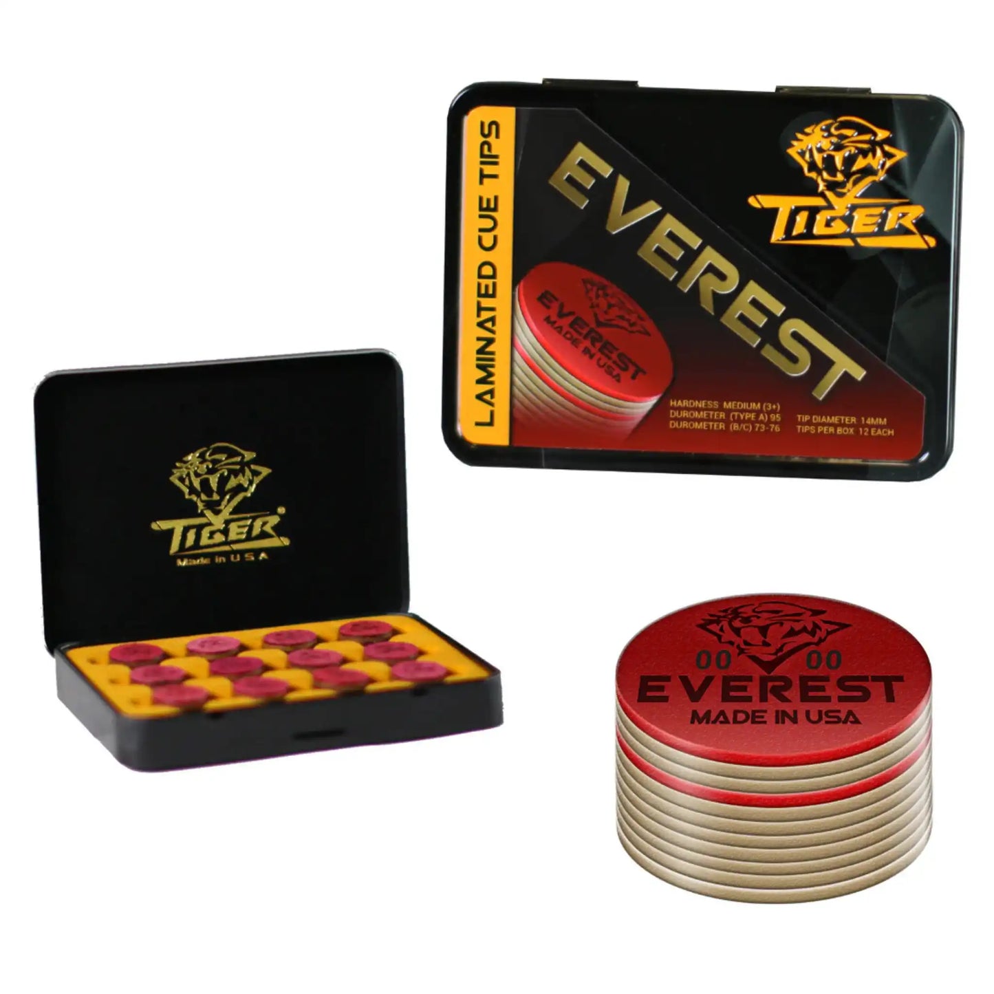 Sola Laminada de Bilhar Tiger Everest 14mm – Média
