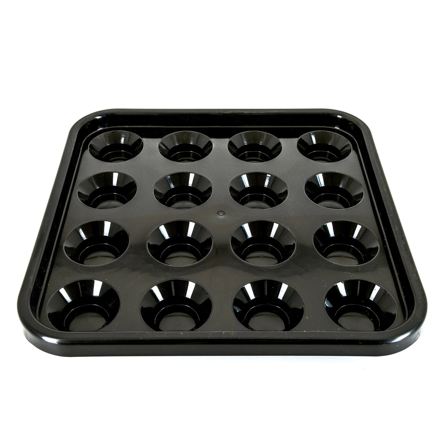 Tabuleiro preto para 16 bolas de bilhar para pool de 57,2 mm
