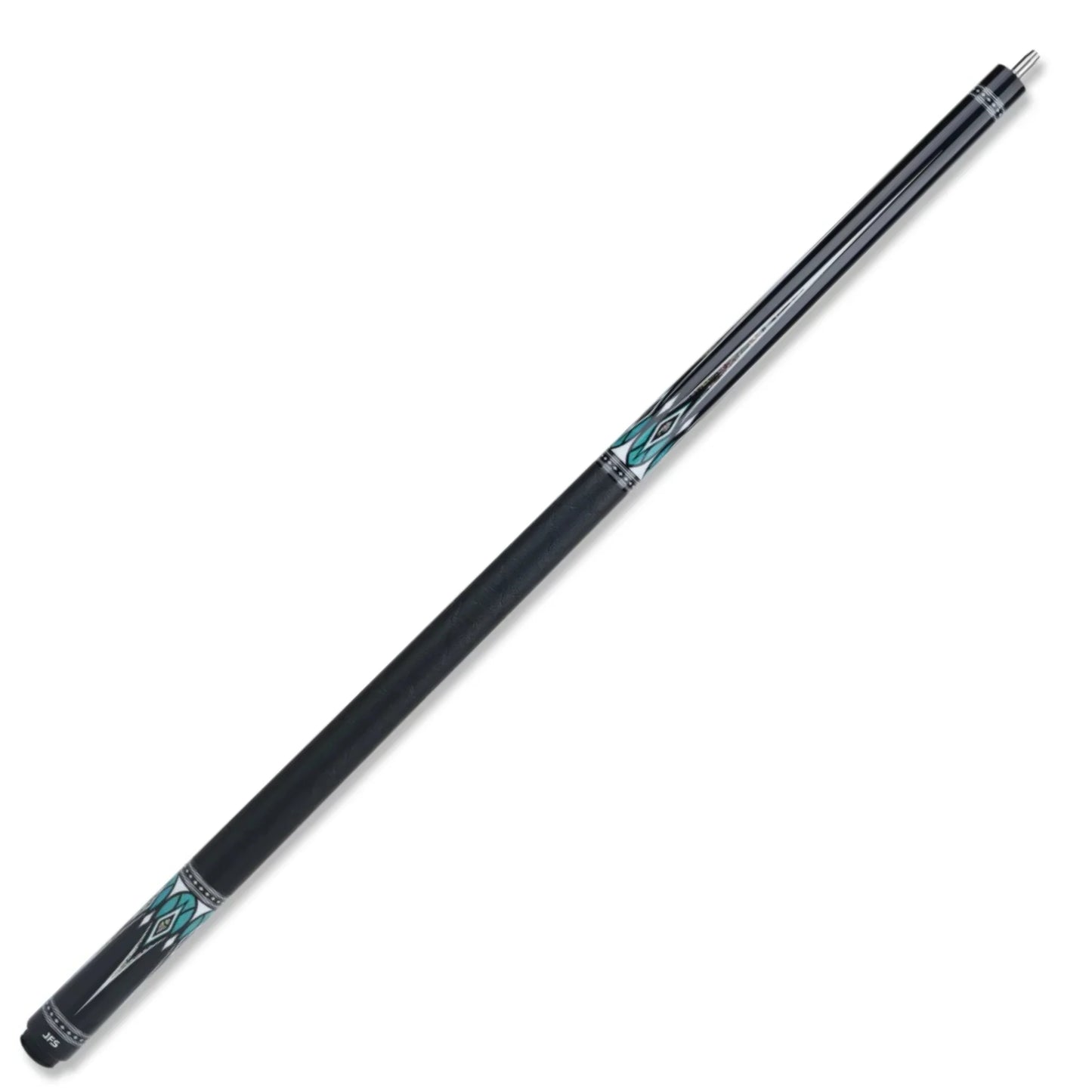 Taco de bilhar JFlowers Valen Flow JF20-29F preto e verde-azulado
