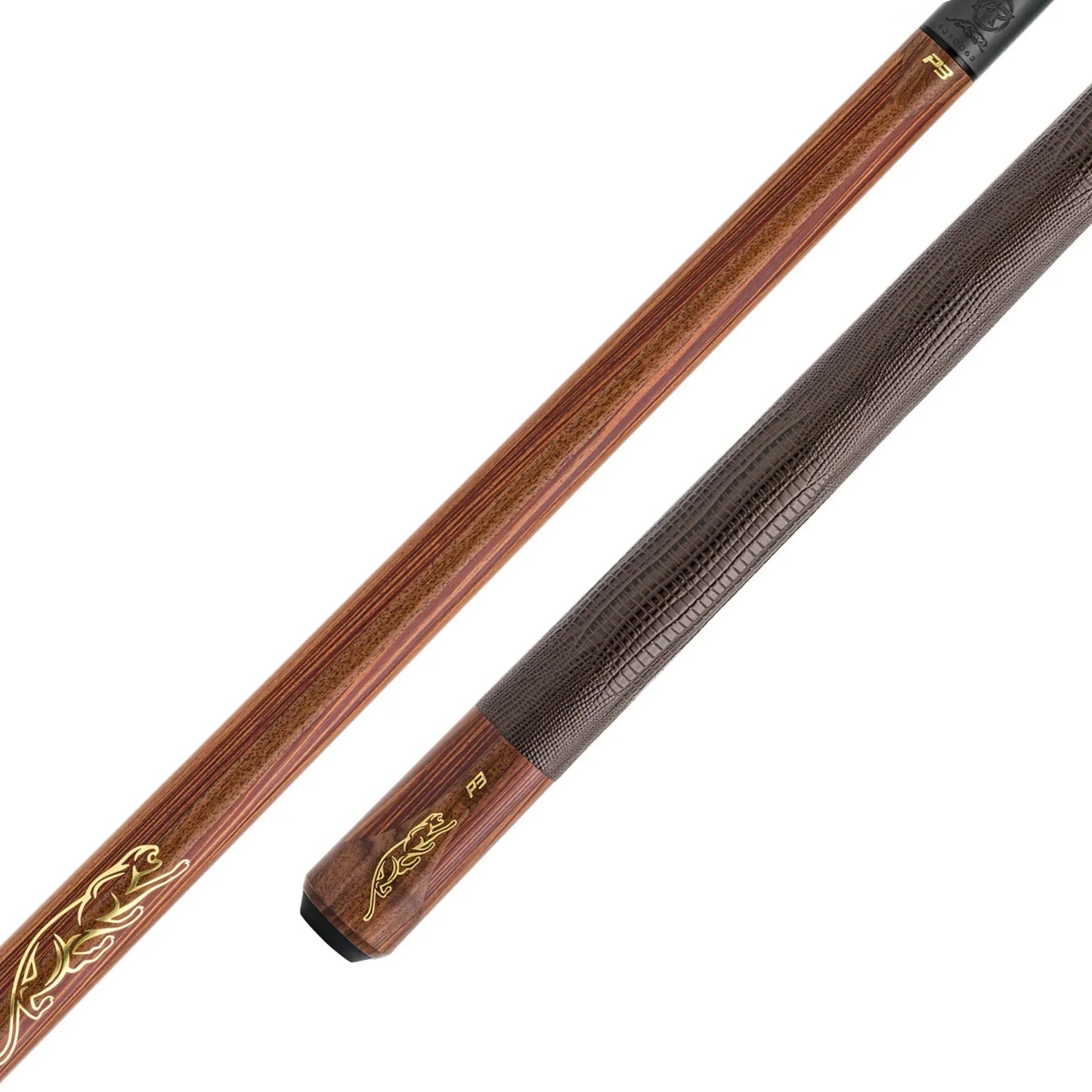 Taco de bilhar para pool Predator P3 Prowler com punho em couro Lizard Grain