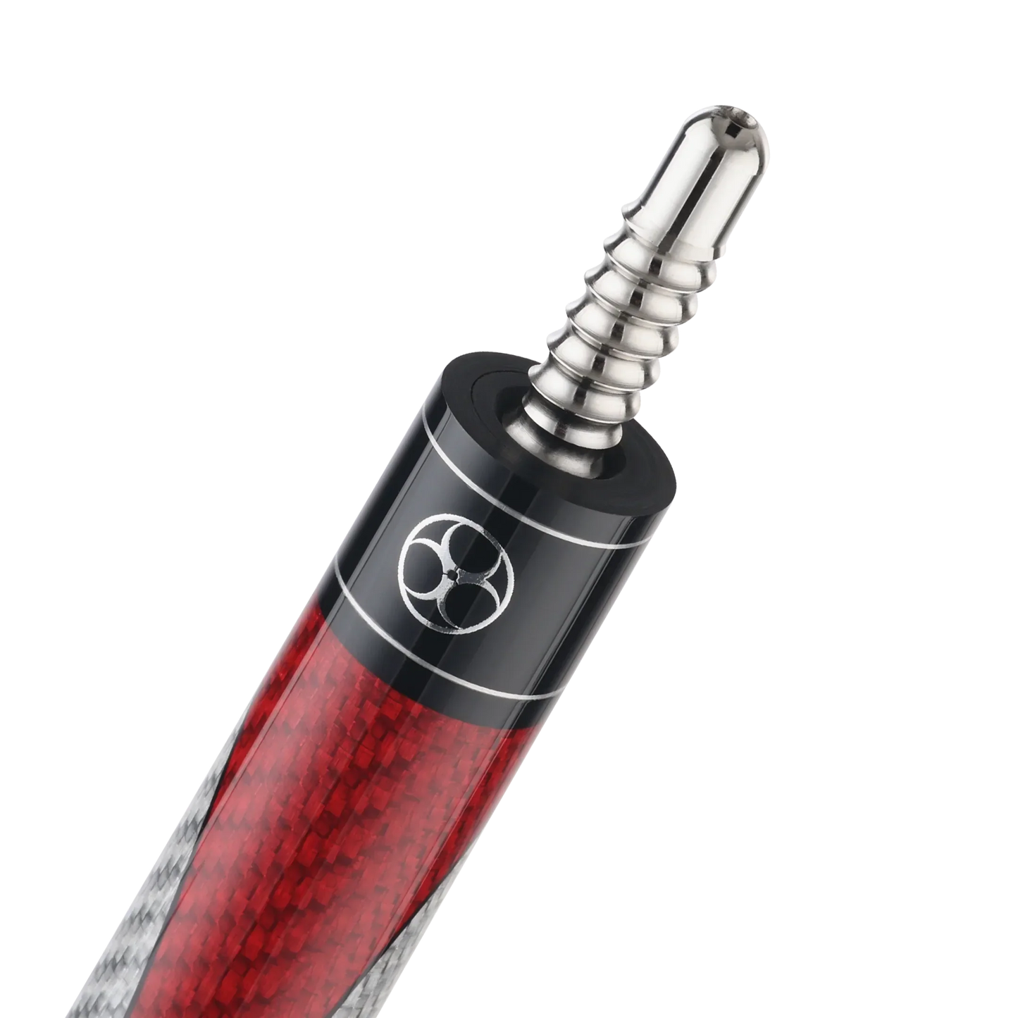 Taco de pool Poison Maelith cinzento e vermelho com vara de carbono