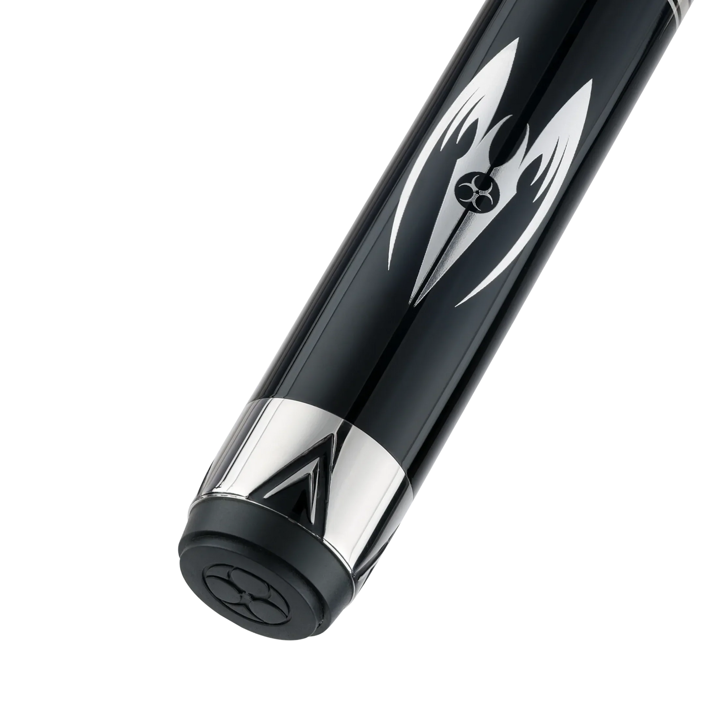 Taco de pool Poison Maelith preto Vinyl Wrap com vara de carbono