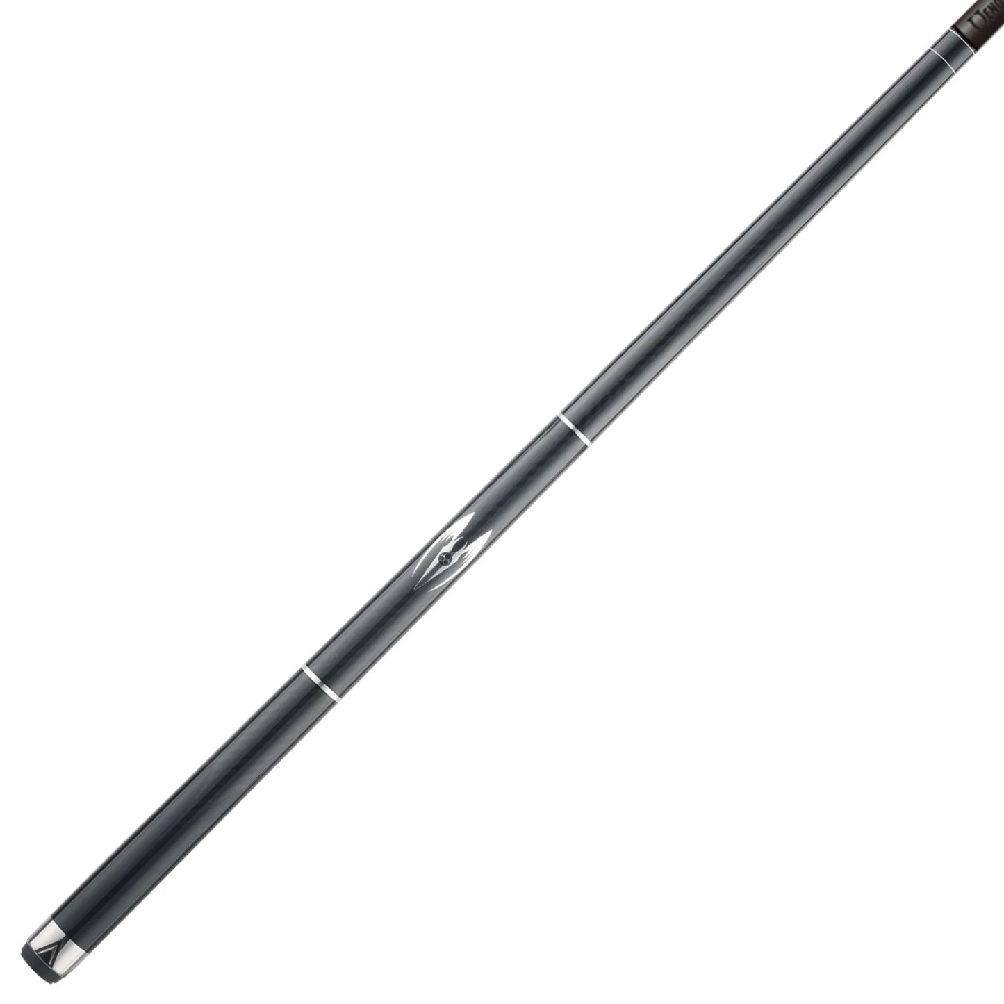 Taco de pool Poison Maelith preto sem grip com vara de carbono