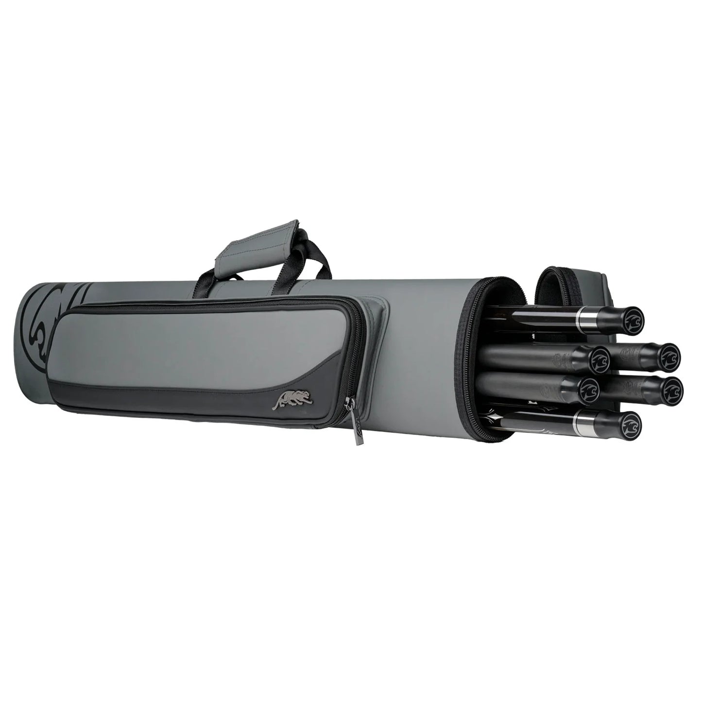 Taqueira para tacos de bilhar Predator Roadline Hard cinza/preto 2x4