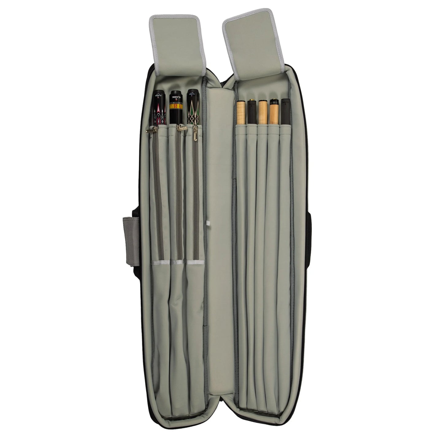 Taqueira Soft CueBuddy Preta e Cinzento 3x5 para Tacos de Bilhar