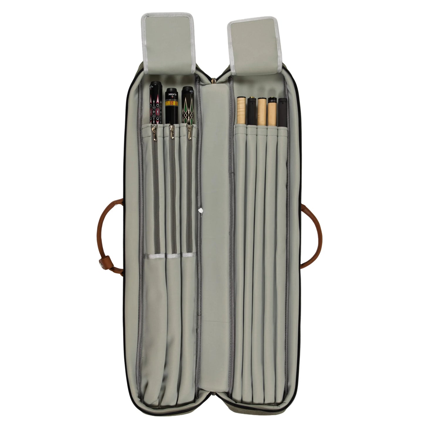 Taqueira Soft Pocketstyle Verde e Castanha 3x5 para Tacos de Bilhar