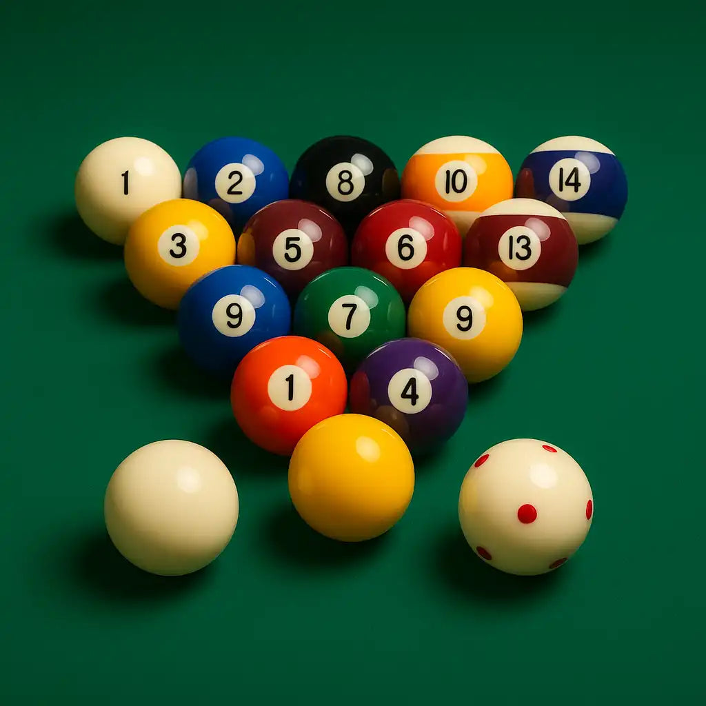 Conjunto completo de bolas de bilhar para Pool, Snooker e Carambola