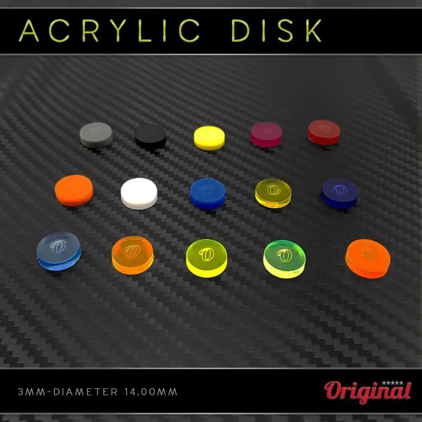 Disco Acrílico 3 mm para Solas de Bilhar Original
