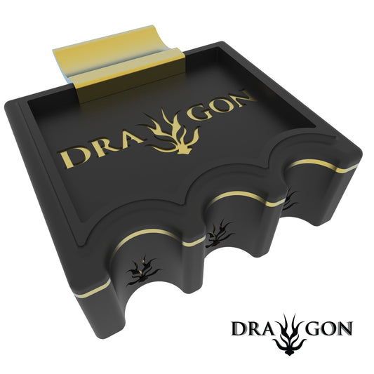 Suporte para tacos Dragon Preto e Dourado