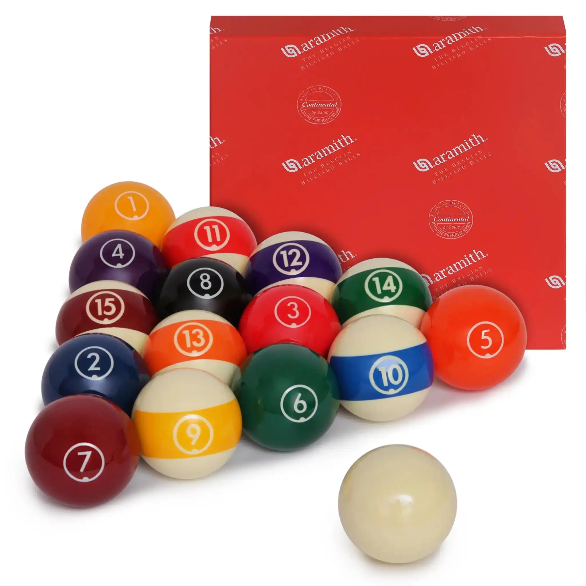 Jogo de Bolas de Bilhar para Pool Aramith Continental 57,2 mm