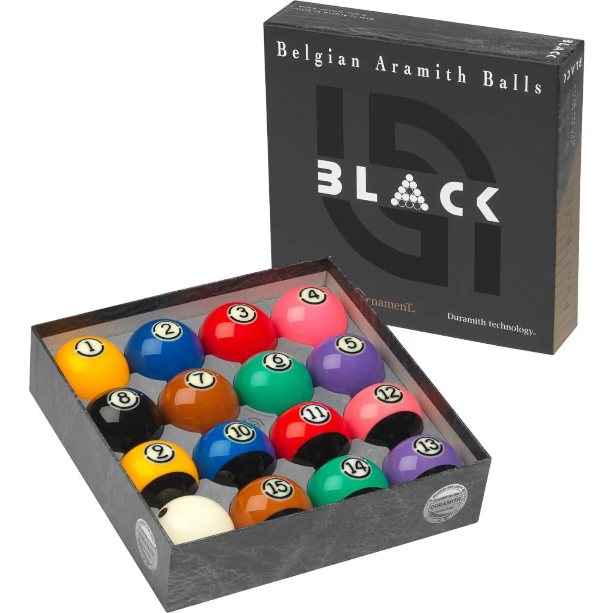 Jogo de Bolas de Bilhar para Pool Aramith Tournament Pro Cup TV Black 57.2mm