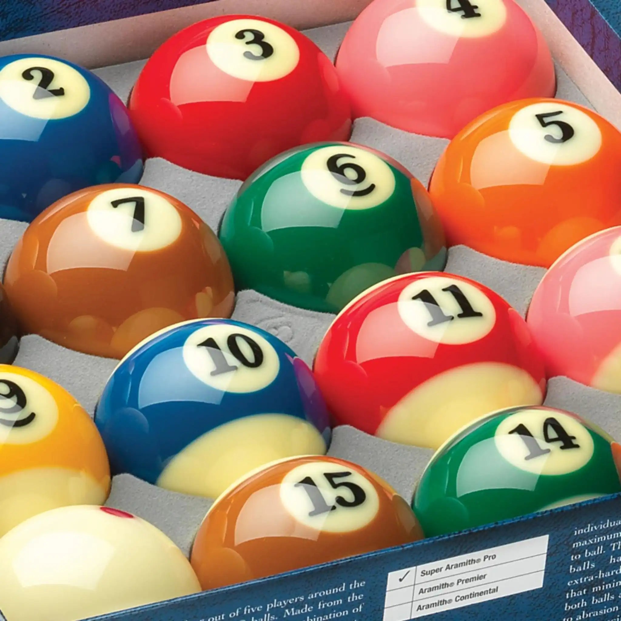 Jogo de Bolas de Bilhar para Pool Aramith Super Pro 57,2 mm