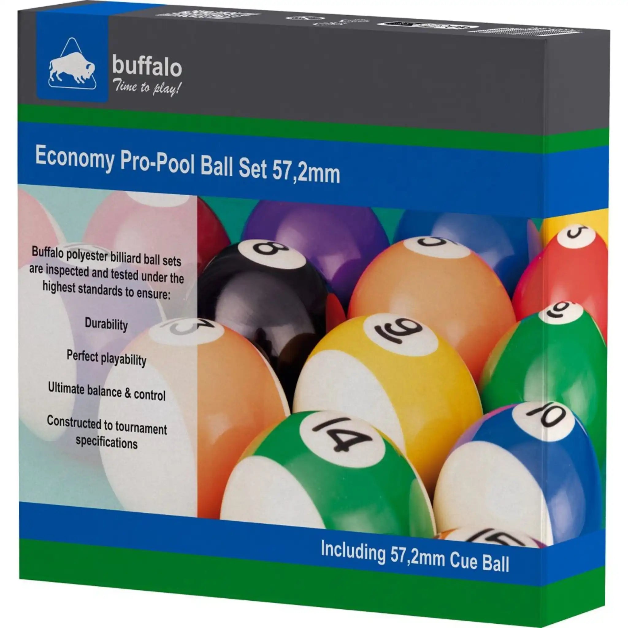 Jogo de Bolas de Bilhar para Pool Ventura Economy Pro-Pool 57,2mm
