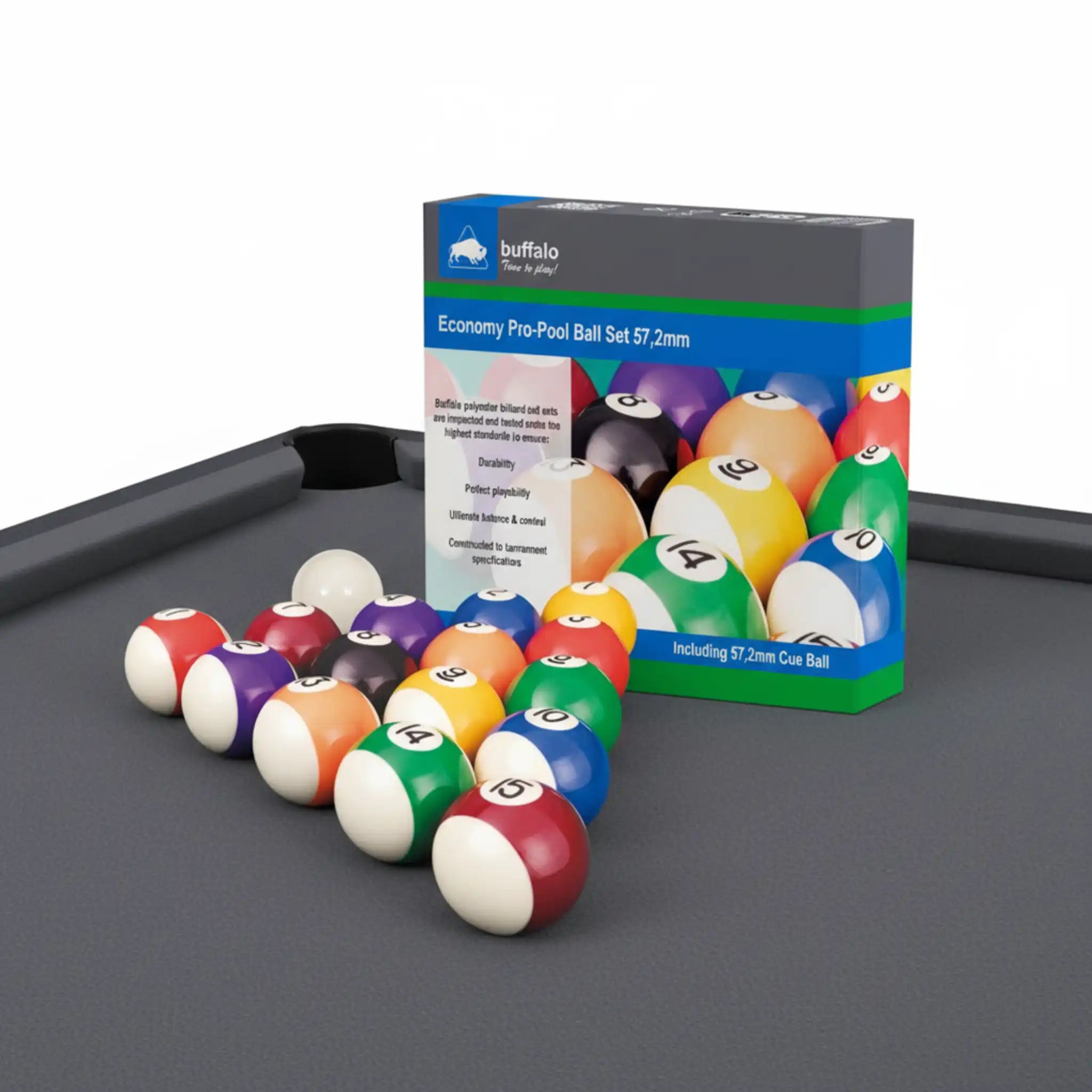 Jogo de Bolas de Bilhar para Pool Ventura Economy Pro-Pool 57,2mm