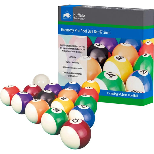 Jogo de Bolas de Bilhar para Pool Ventura Economy Pro-Pool 57,2mm