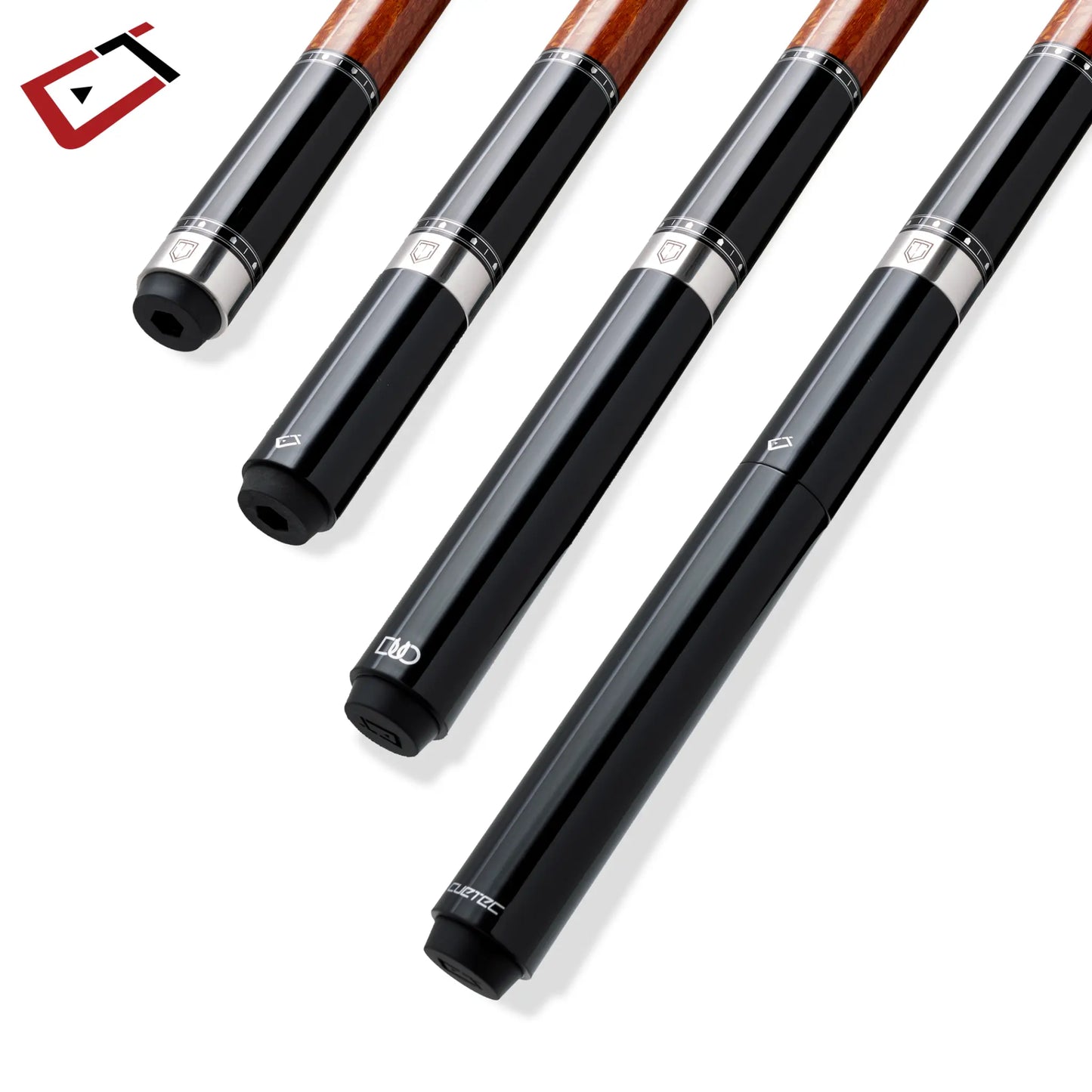 Extensor para tacos de bilhar Cuetec DUO Gen I Cynergy preto com adaptador