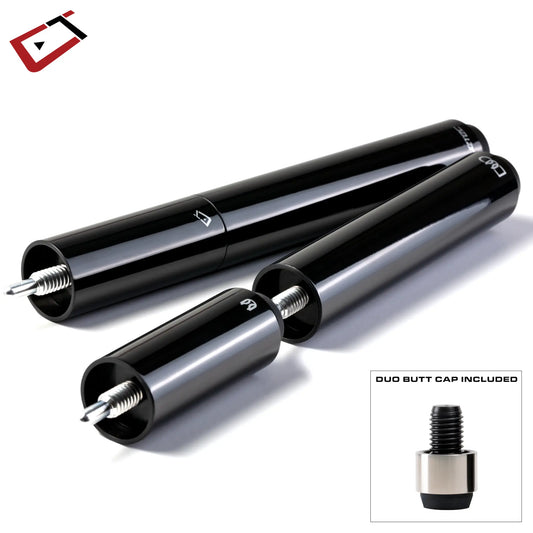 Extensor para tacos de bilhar Cuetec DUO Gen I Cynergy preto com adaptador