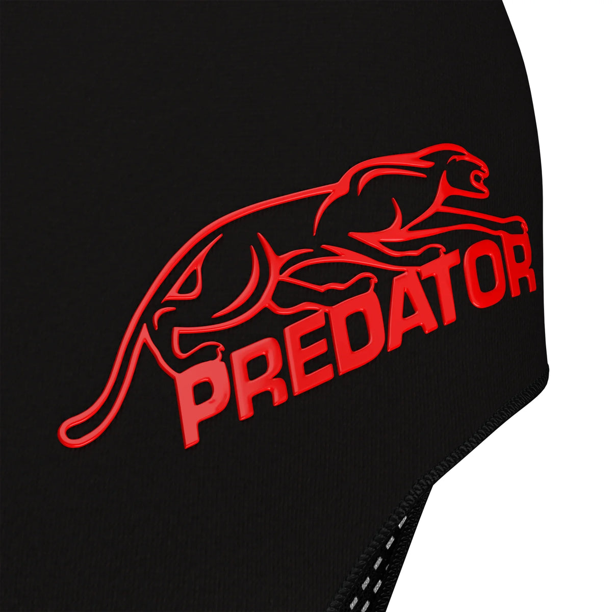 Luva de bilhar Predator Second Skin Kristina Tkach preta e vermelha com logótipos Predator e Kristina Tkach