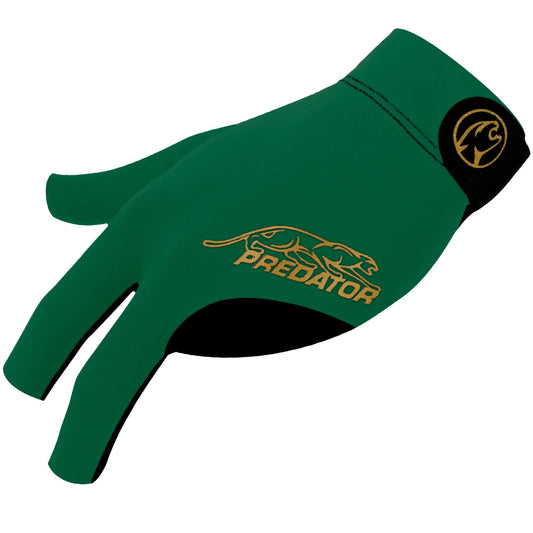 Luva de Bilhar Predator Second Skin Verde e Dourada