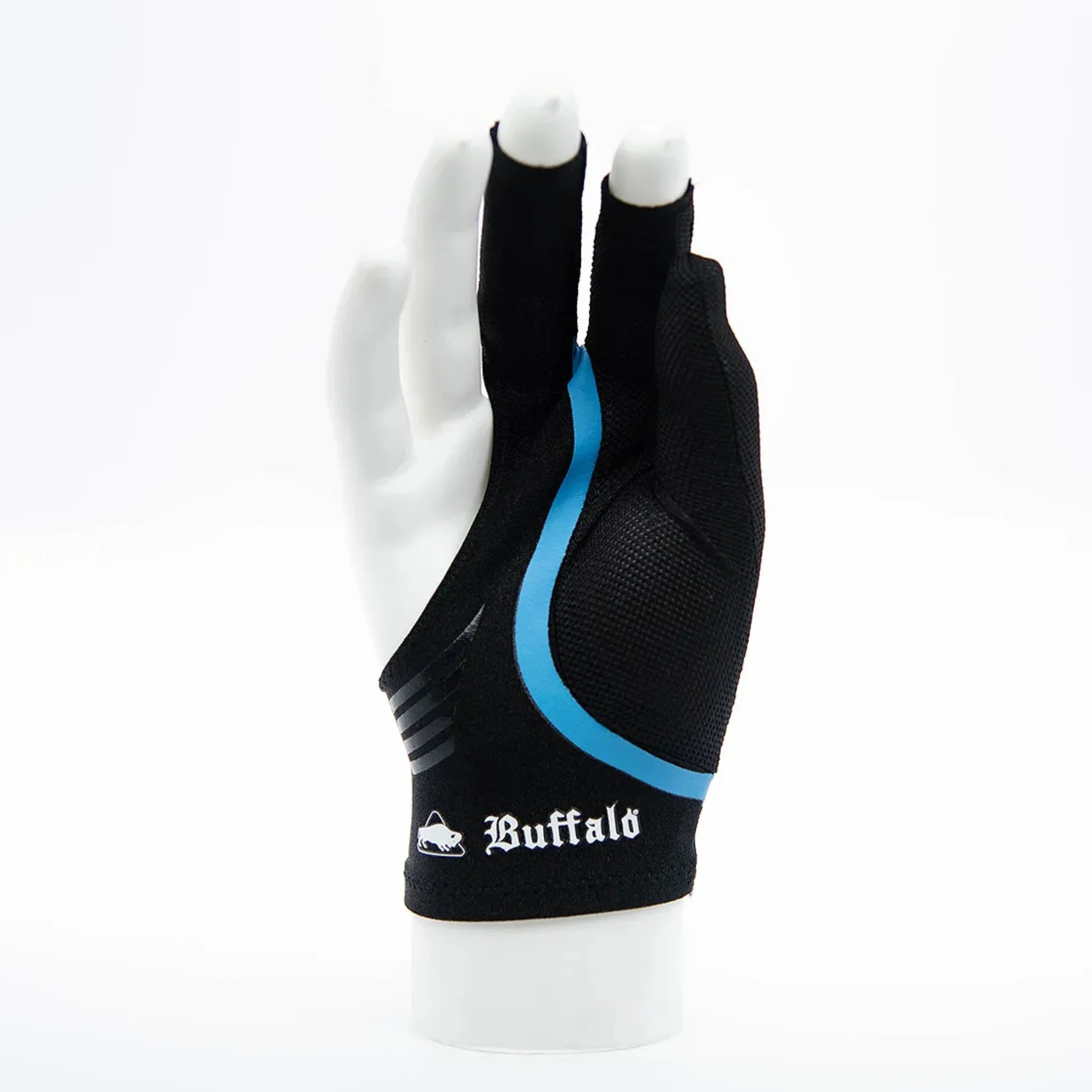 Luva de Bilhar Reversível Buffalo Preta e Azul