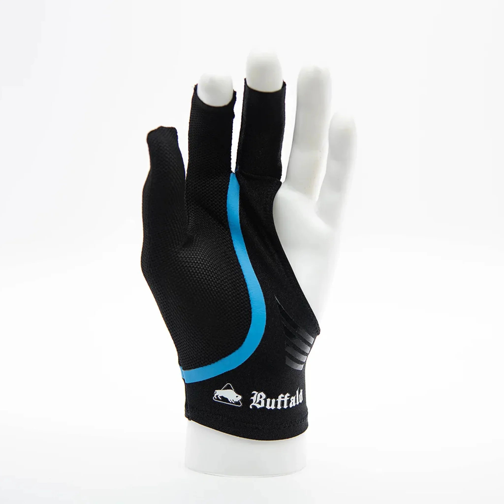 Luva de Bilhar Reversível Buffalo Preta e Azul