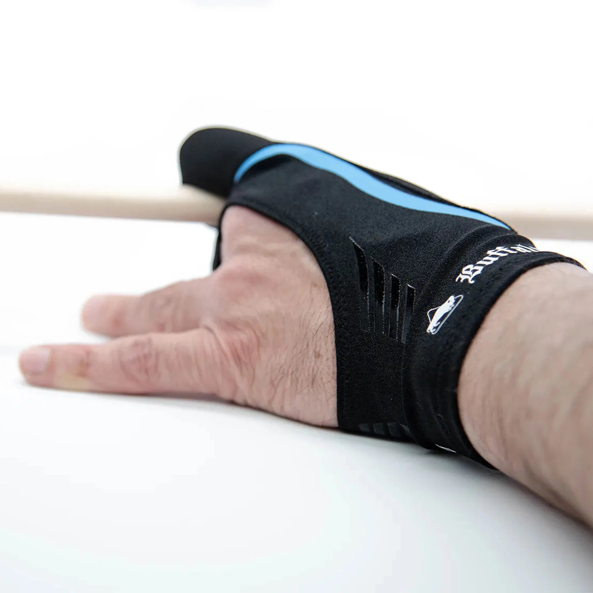 Luva de Bilhar Reversível Buffalo Preta e Azul