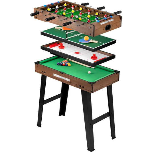 Mesa 4 em 1 Toyrific 27" com Bilhar, Air Hockey, Matraquilhos e Ténis de Mesa