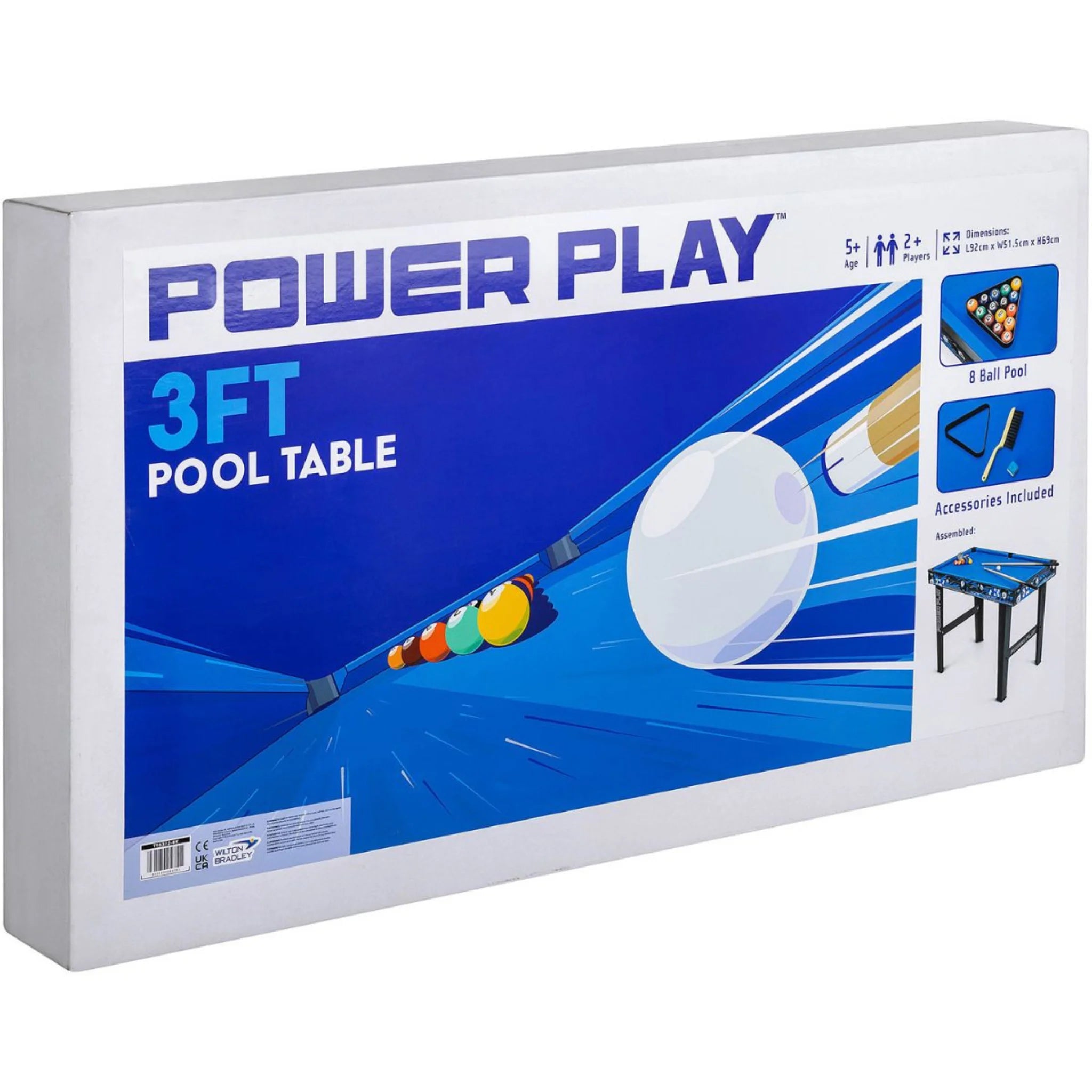 Mesa de Bilhar Infantil Power Play 3ft com Acessórios