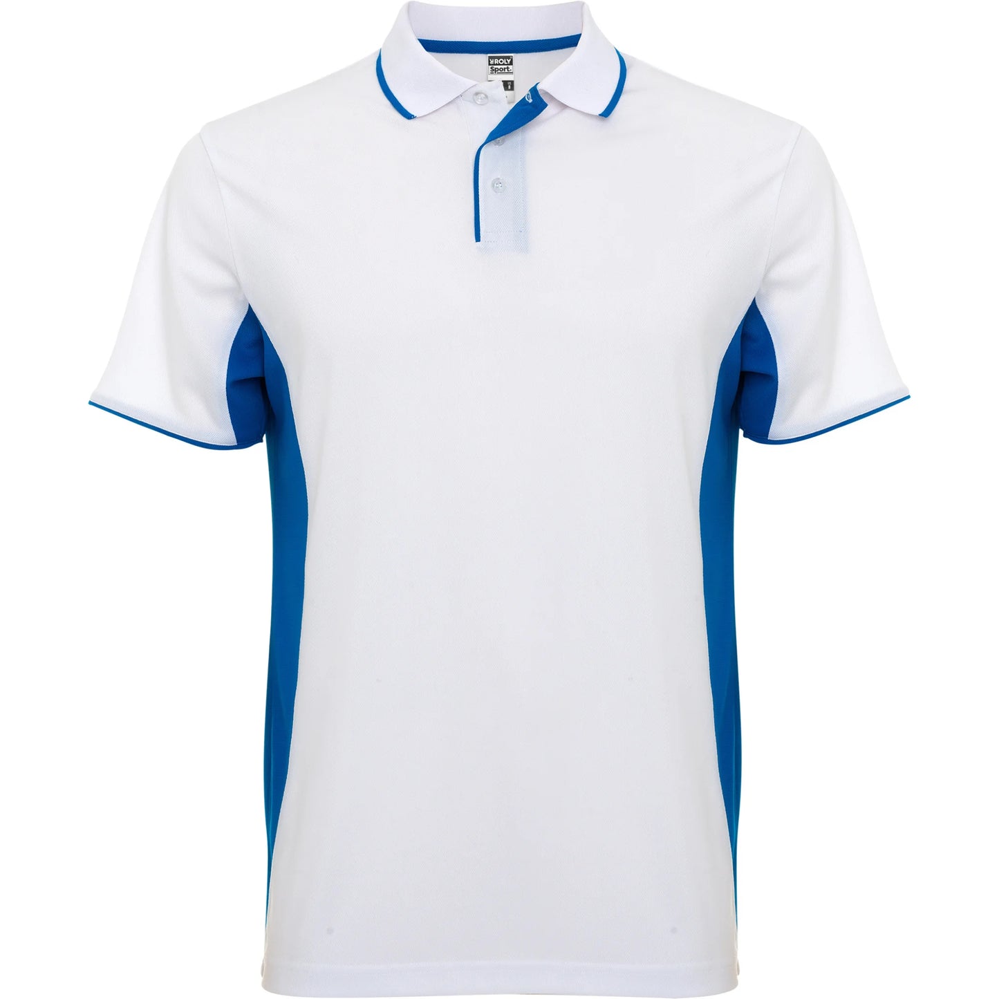 Polo Desportivo para Homem Pro Mont Branco e Azul Royal
