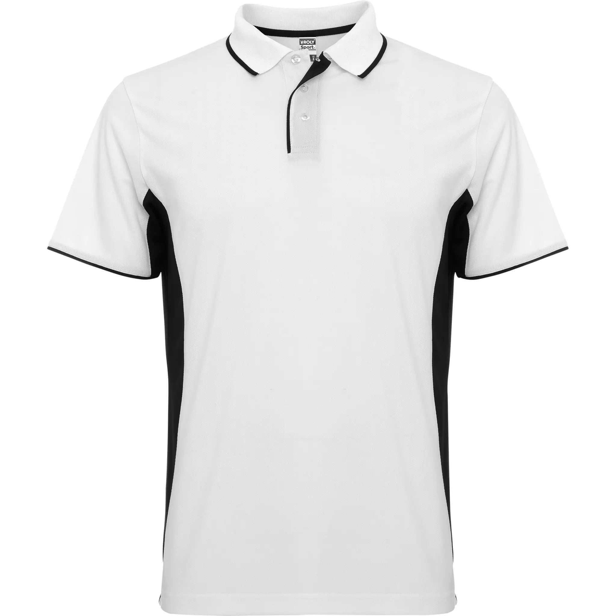 Polo Desportivo para Homem Pro Mont Branco e Preto