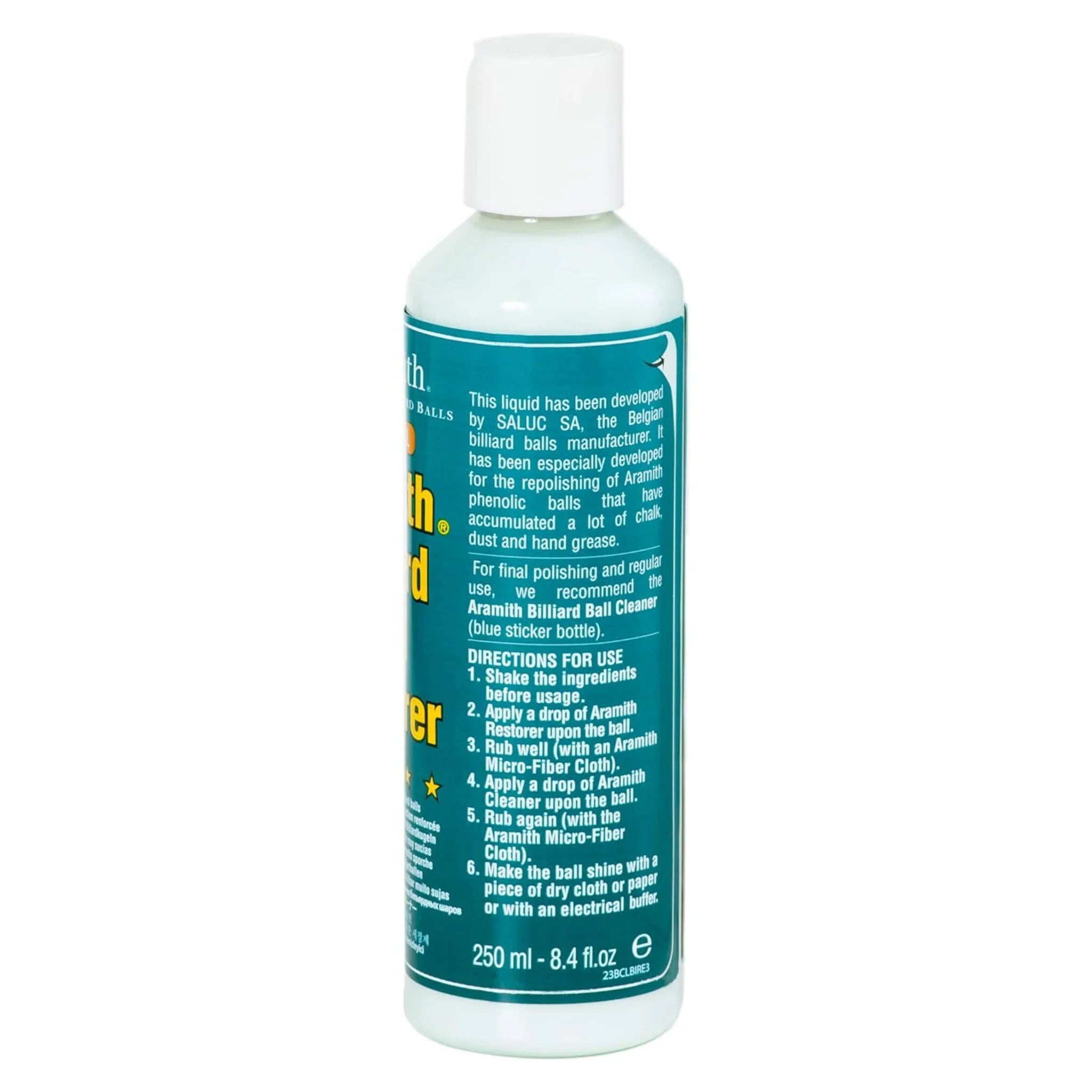 Produto de Restauro para Bolas de Bilhar Aramith Ball Restorer 250 ml