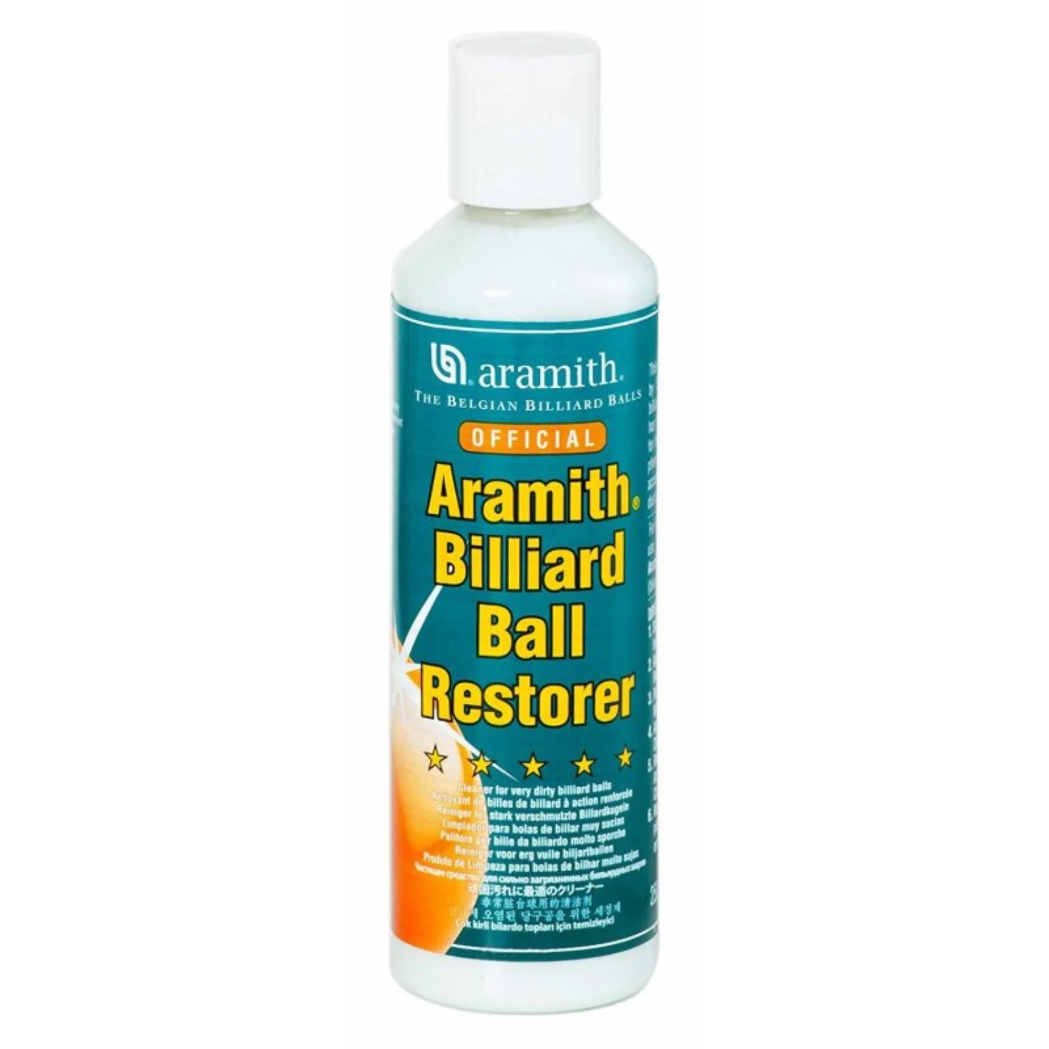 Kit de Limpeza e Restauro para Bolas de Bilhar Aramith Cleaner + Ball Restorer
