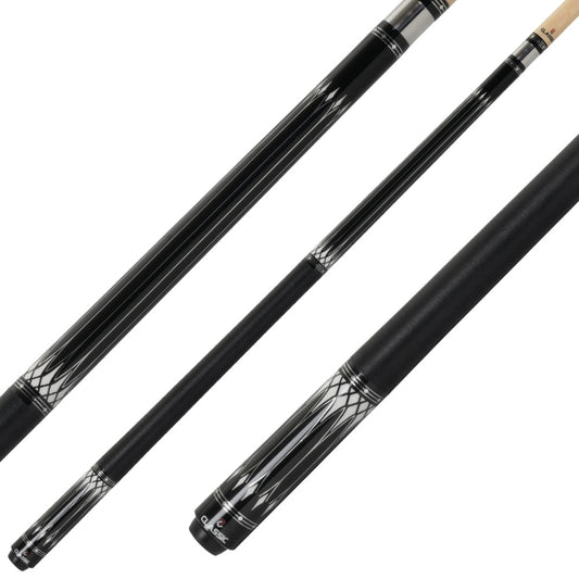 Taco de bilhar para pool Classic Speed II-16 Radial com punho revestido a linho irlandês preto