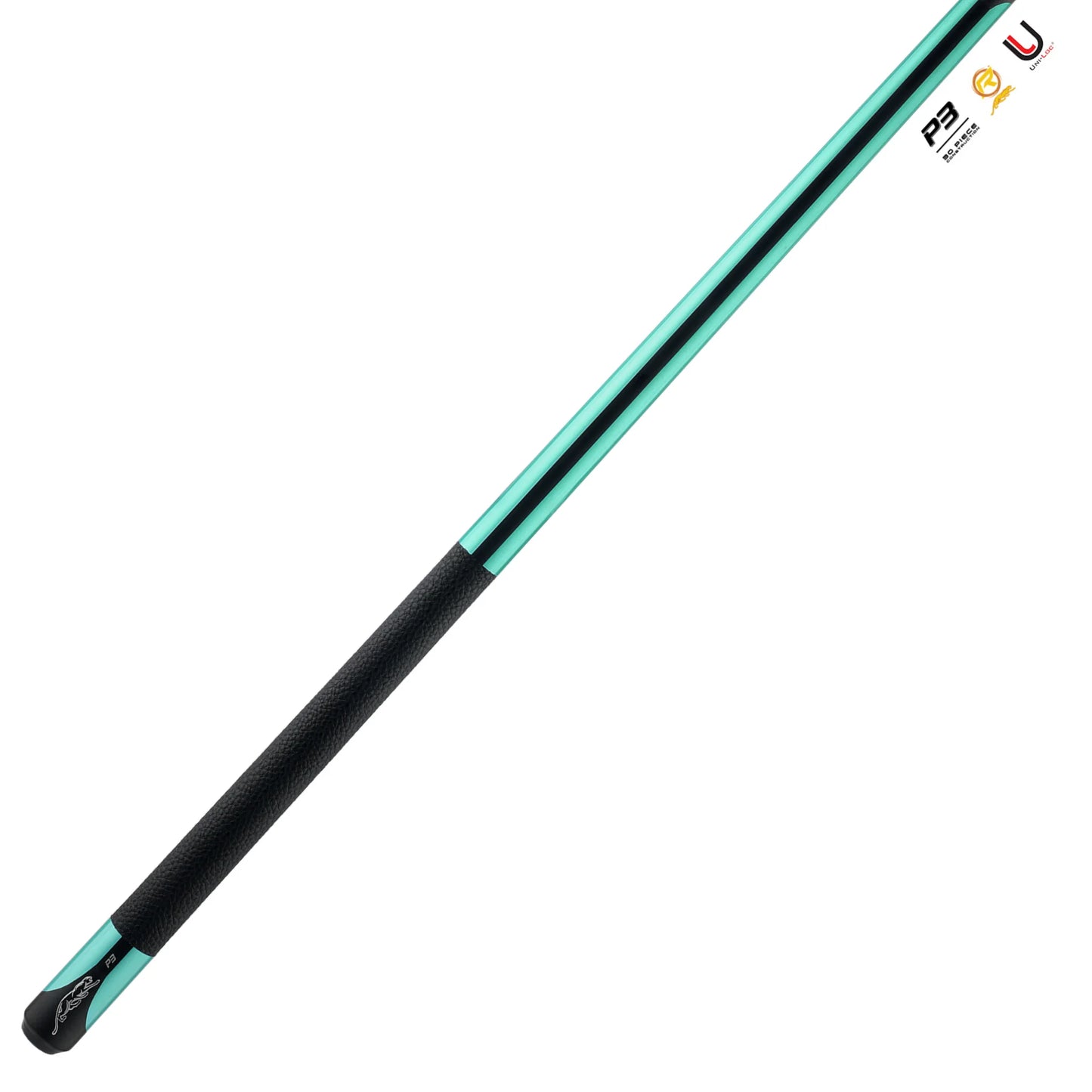 Taco de bilhar Predator P3 Teal LL com grip Leather Luxe