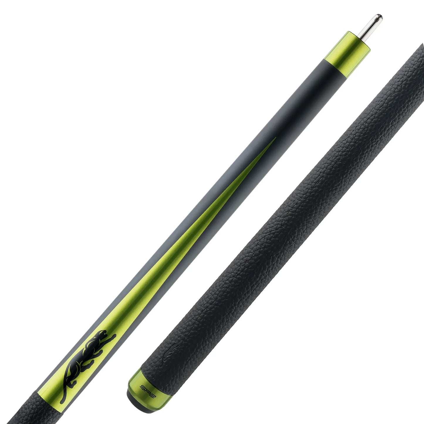 Taco de bilhar para pool Predator SP2 Lime Green 1 Uni-Loc com acabamento preto mate e detalhes verde metálico