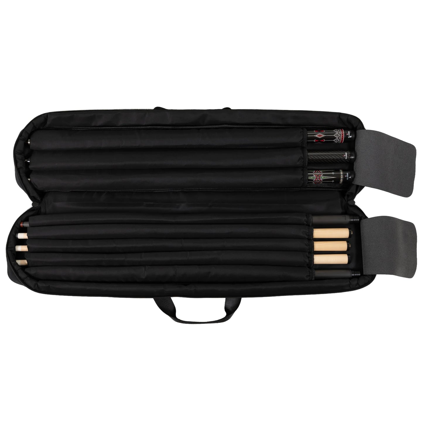 Taqueira para tacos de bilhar Classic CueGuard preta 3x5 Soft