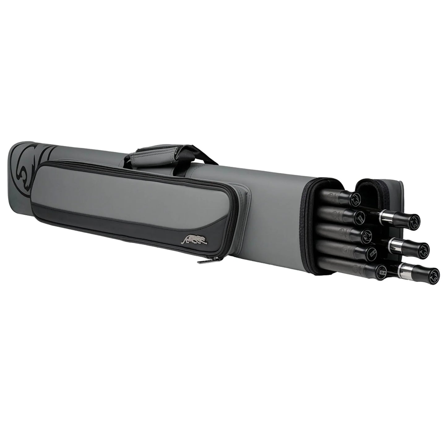 Taqueira para tacos de bilhar Predator Roadline Hard cinza/preto 3x5