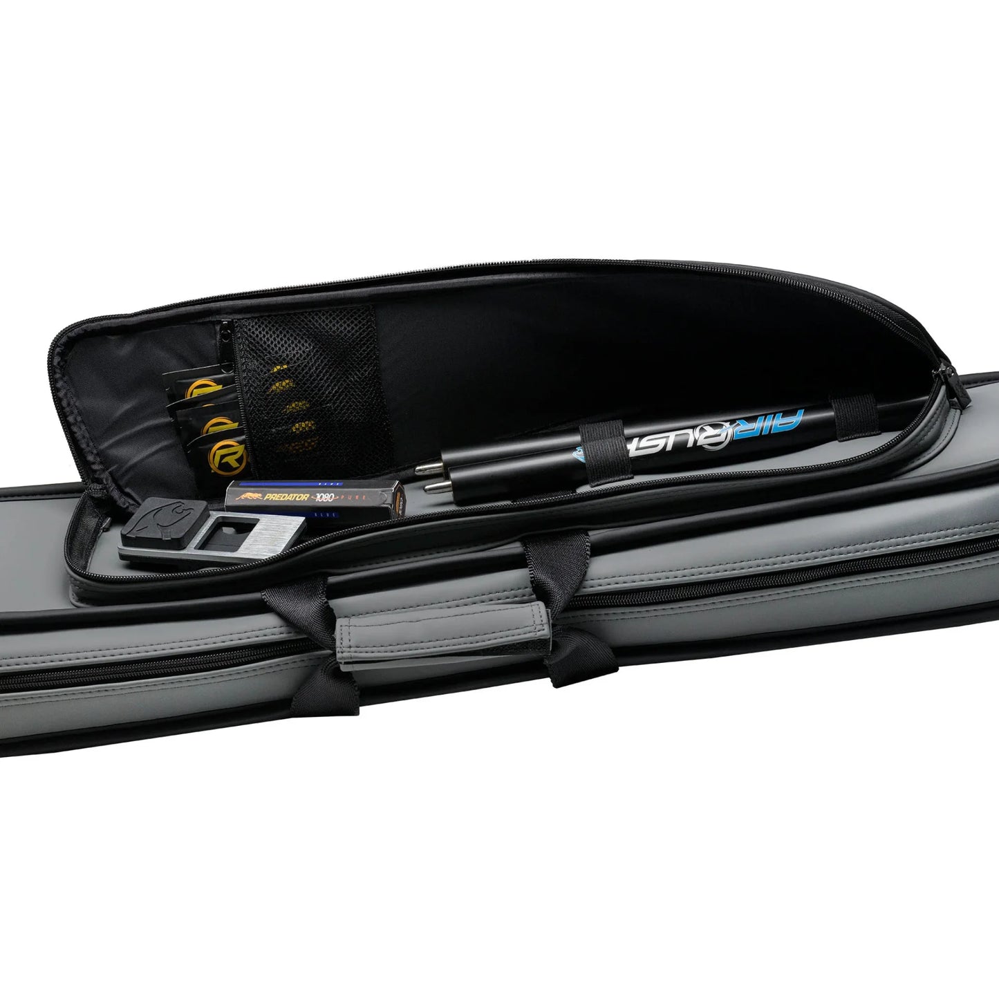 Taqueira para tacos de bilhar Predator Roadline Soft cinza/preto 4x8