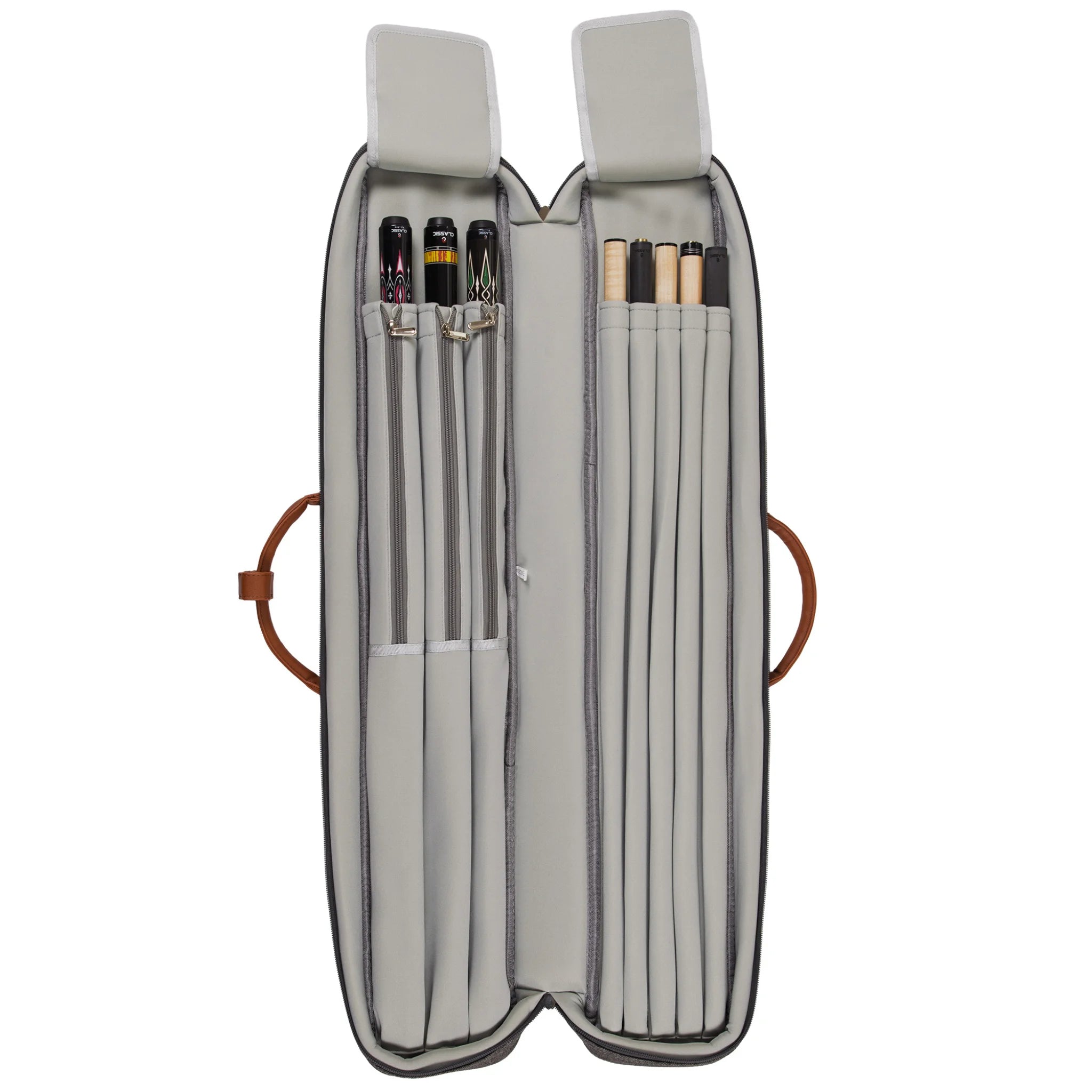 Taqueira Soft Pocketstyle Cinzento e Castanho 3x5 para Tacos de Bilhar