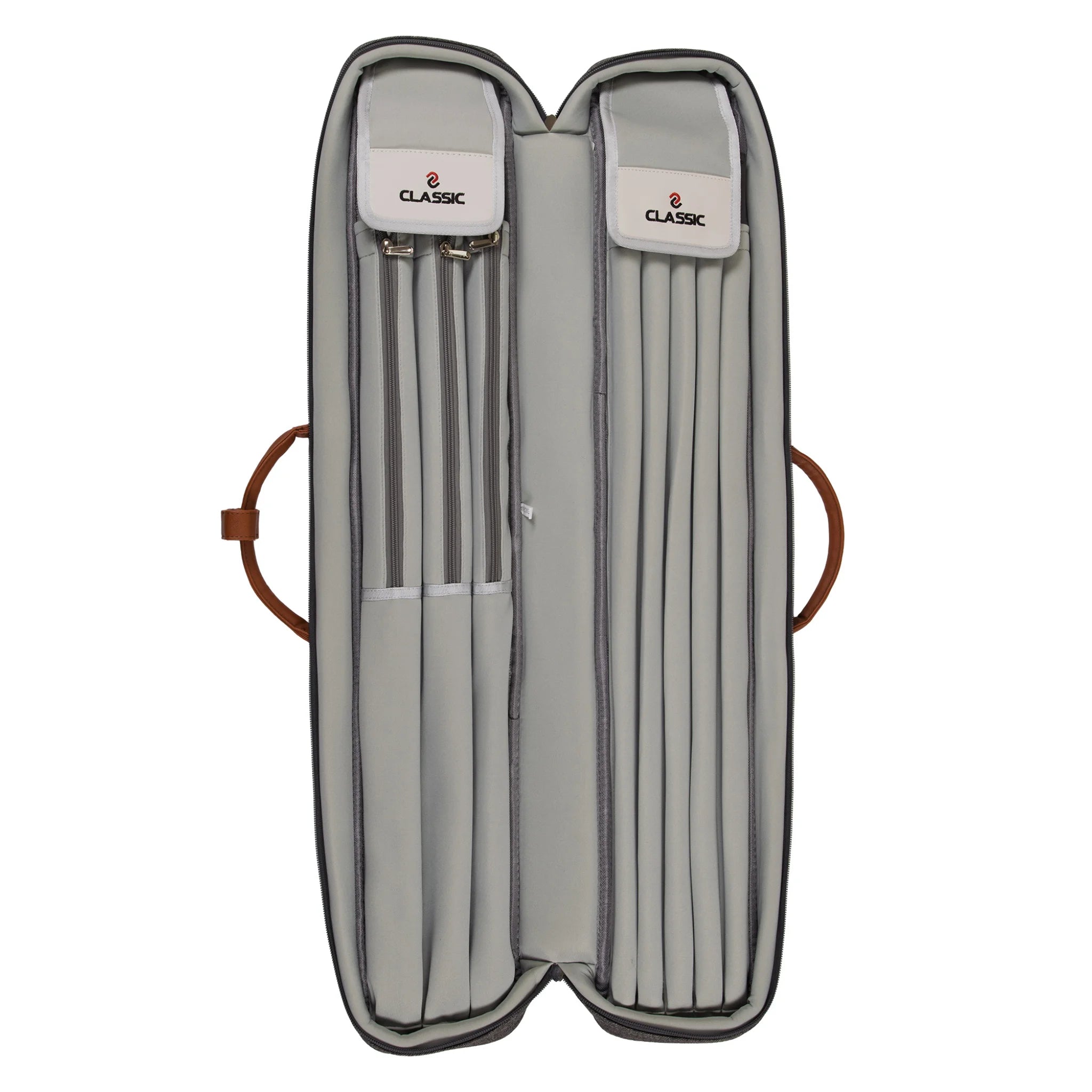 Taqueira Soft Pocketstyle Cinzento e Castanho 3x5 para Tacos de Bilhar