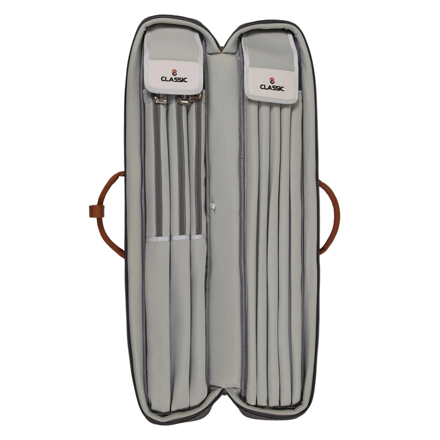 Taqueira Soft Pocketstyle Cinzento e Castanho 3x5 para Tacos de Bilhar