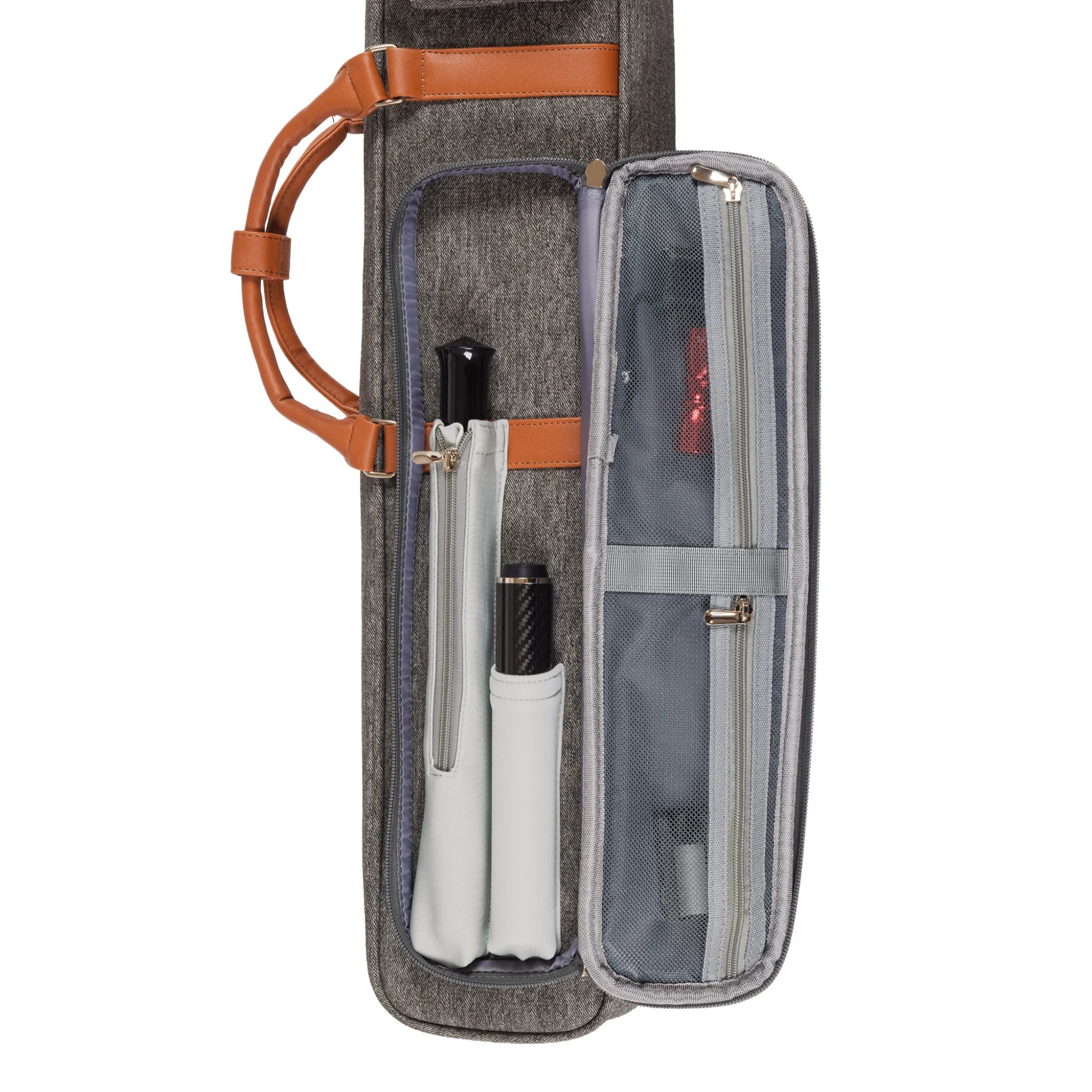 Taqueira Soft Pocketstyle Cinzento e Castanho 3x5 para Tacos de Bilhar