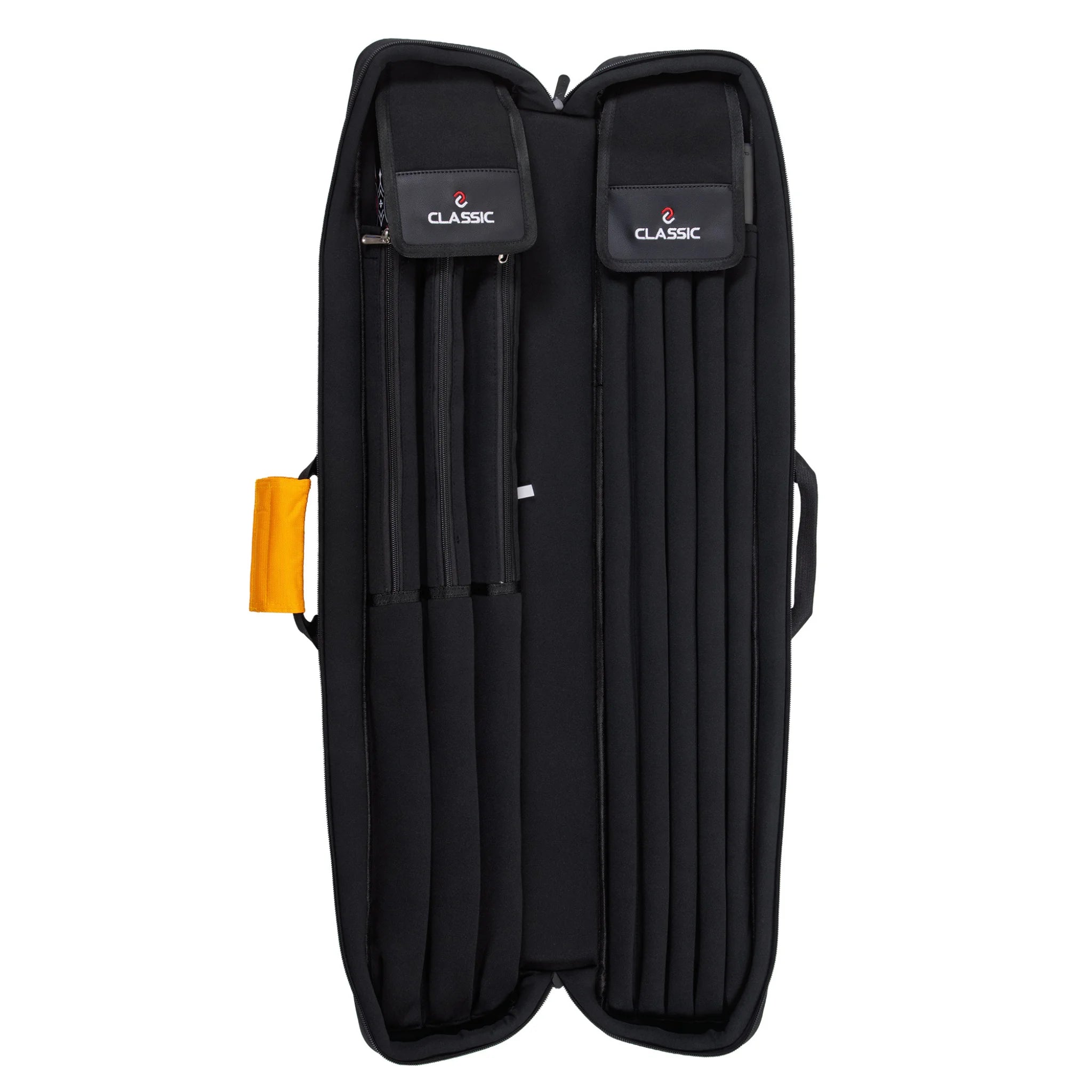 Taqueira Soft CueBuddy Preta e Amarela 3x5 para Tacos de Bilhar