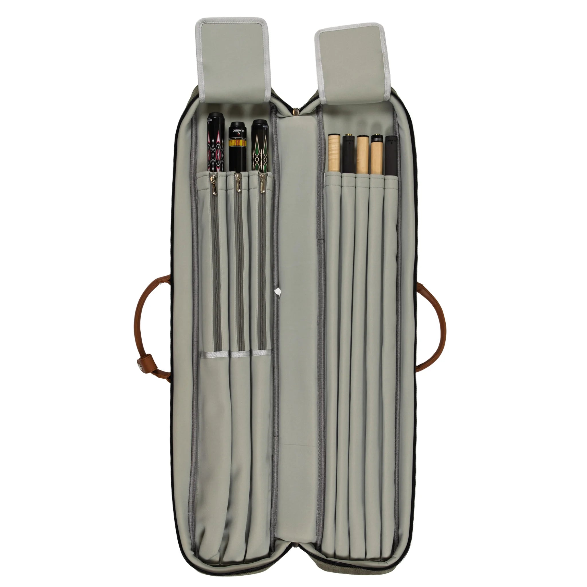 Taqueira Soft Pocketstyle Verde e Castanha 3x5 para Tacos de Bilhar