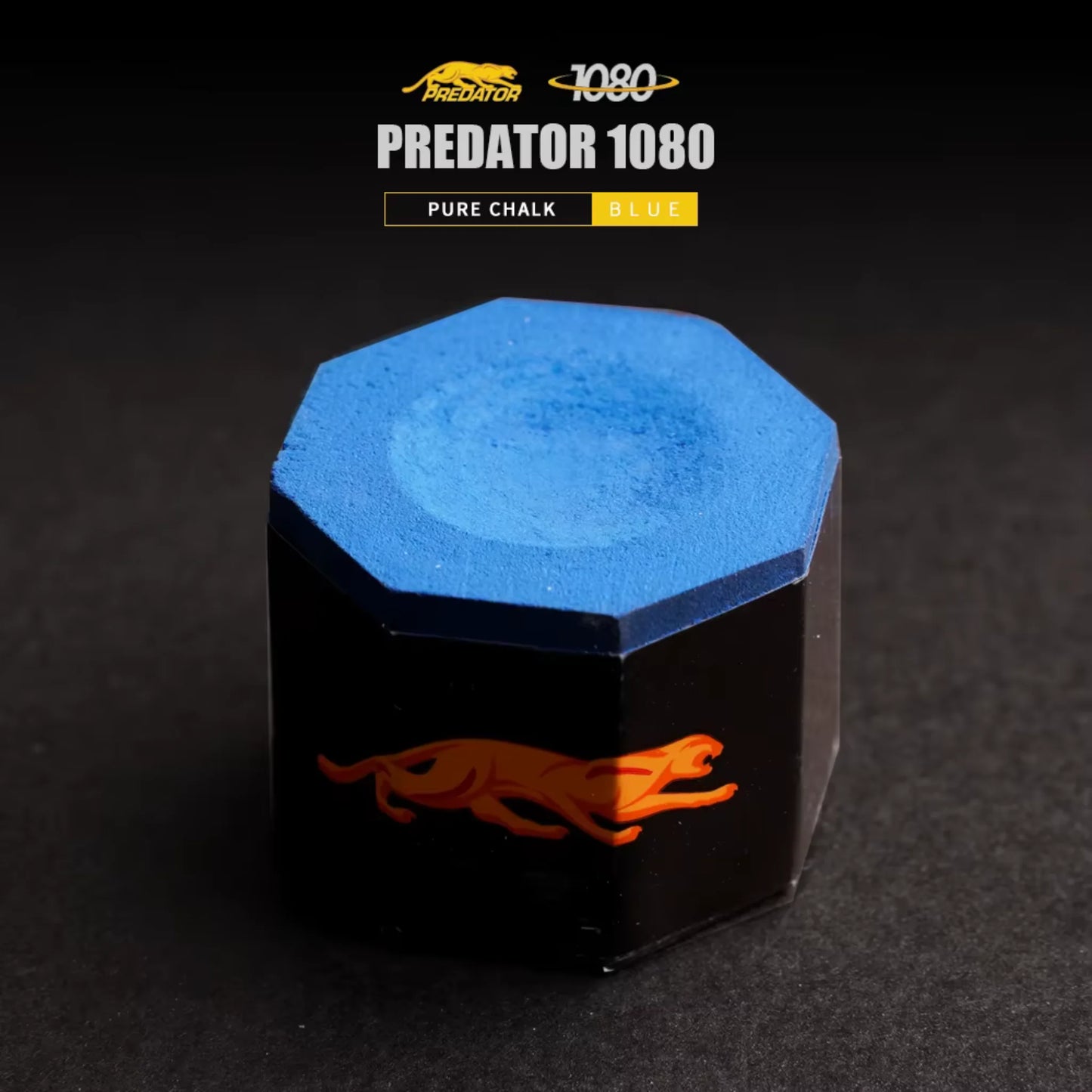 Caixa de 5 unidades de giz de bilhar Predator 1080 Pure azul