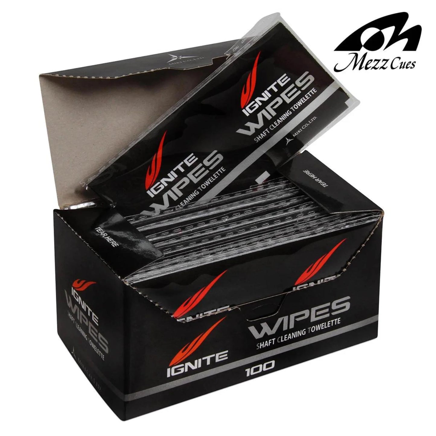 Toalhitas Ignite para limpeza de varas de carbono com 80% de álcool isopropílico