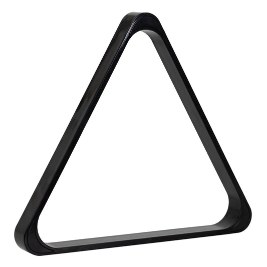 Triângulo para bolas de bilhar em PVC rígido preto para bolas de 57,2 mm